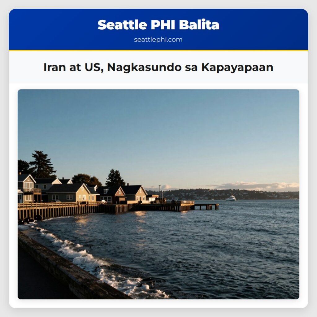 Iran at US, Nagkasundo sa Kapayapaan