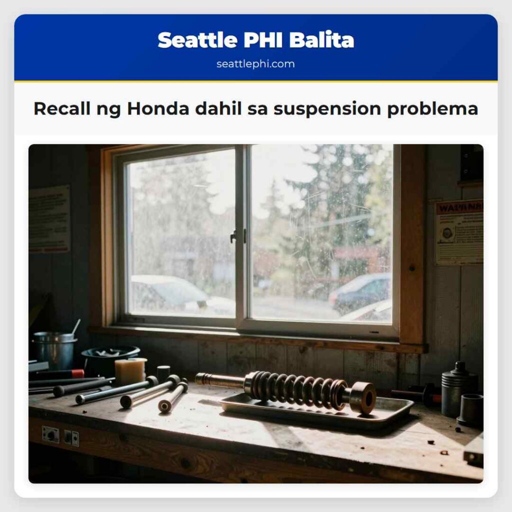 Recall ng Honda dahil sa suspension problema