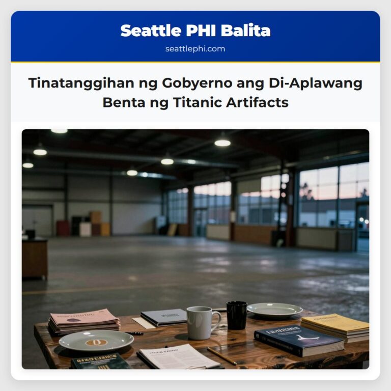 Tinatanggihan ng Gobyerno ang Di-Aplawang Benta ng Titanic Artifacts