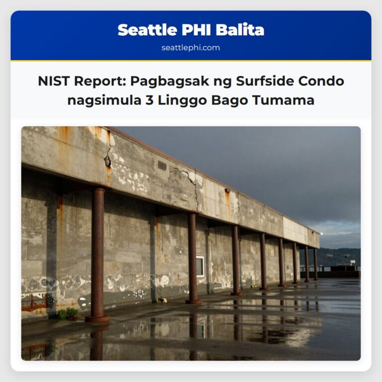 NIST Report Pagbagsak ng Surfside Condo nagsimula 3 Linggo Bago Tumama