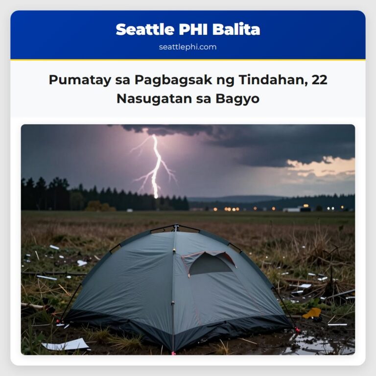 Pumatay sa Pagbagsak ng Tindahan 22 Nasugatan sa Bagyo
