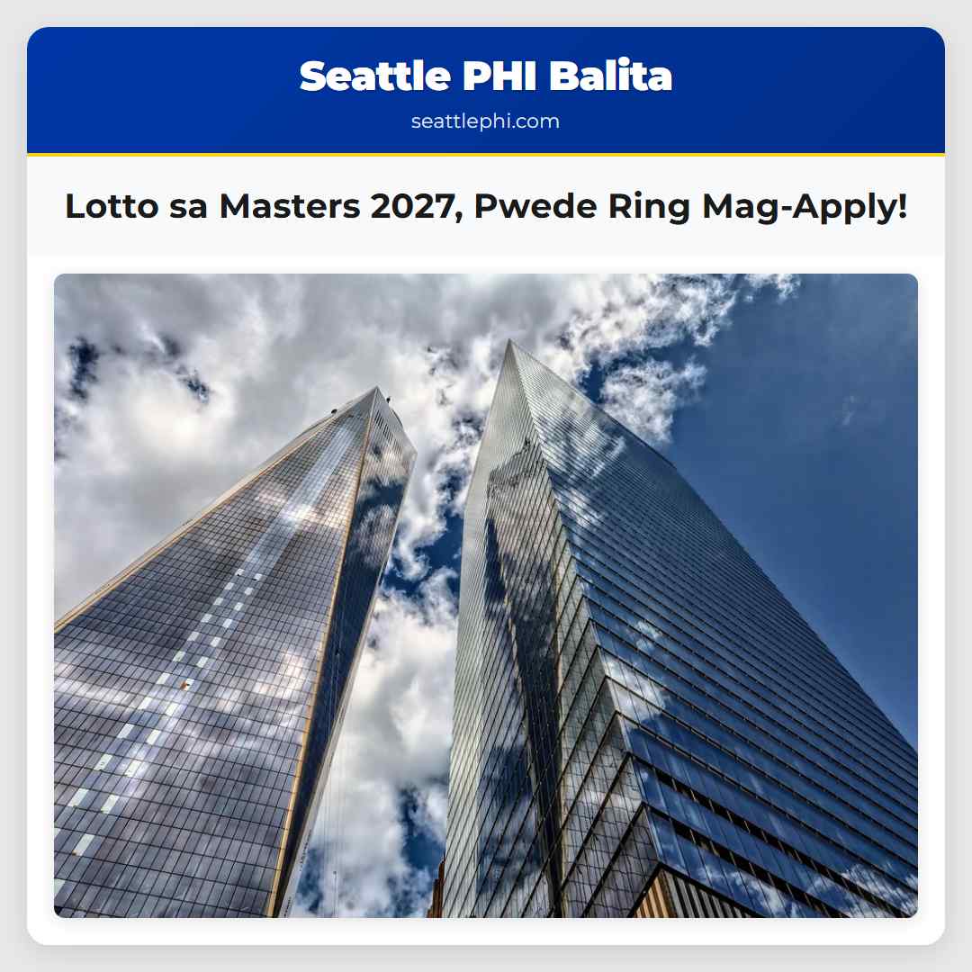Lotto sa Masters 2027 Pwede Ring Mag-Apply!