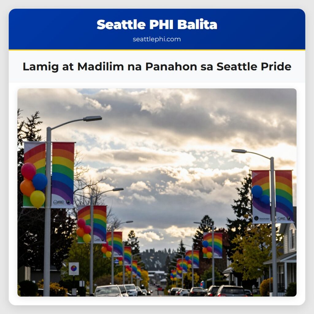 Lamig at Madilim na Panahon sa Seattle Pride