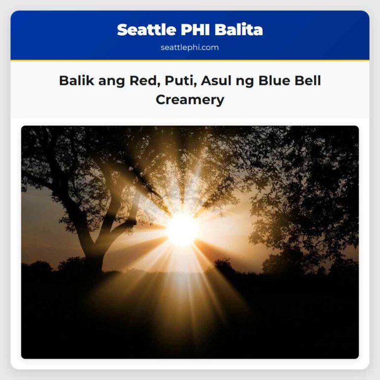 Balik ang Red Puti Asul ng Blue Bell Creamery