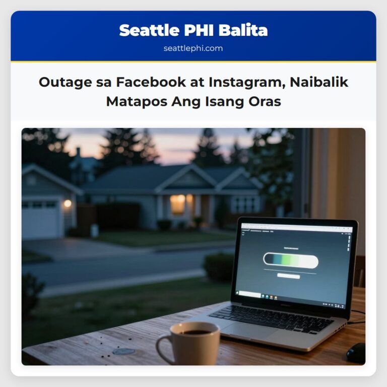 Outage sa Facebook at Instagram Naibalik Matapos Ang Isang Oras