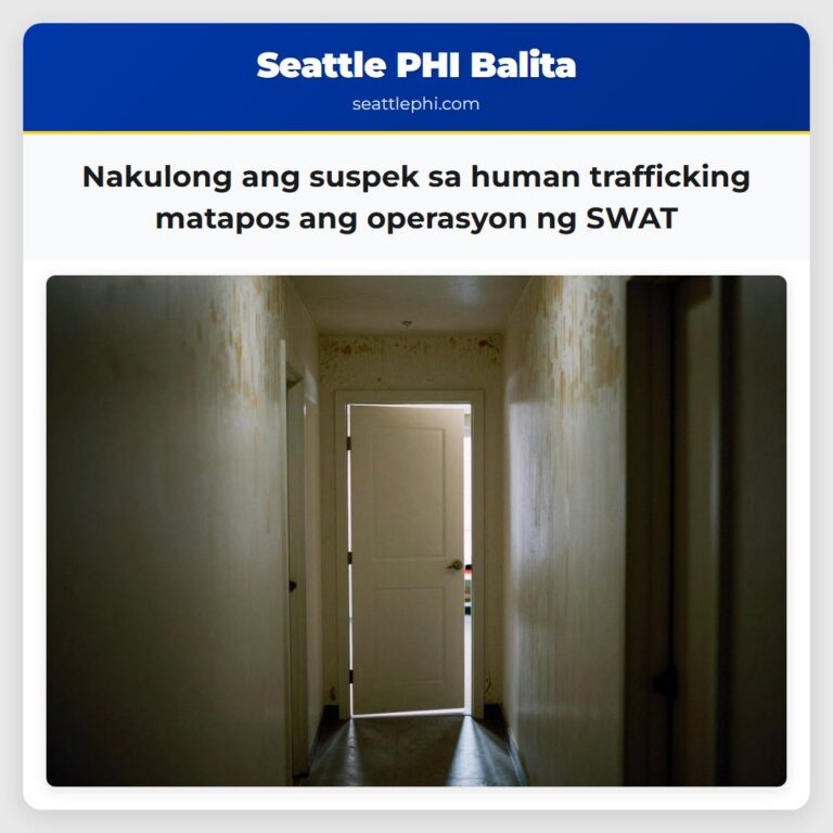 Nakulong ang suspek sa human trafficking matapos ang operasyon ng SWAT