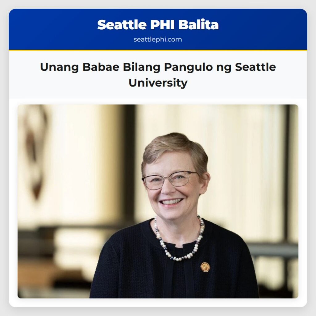 Unang Babae Bilang Pangulo ng Seattle University