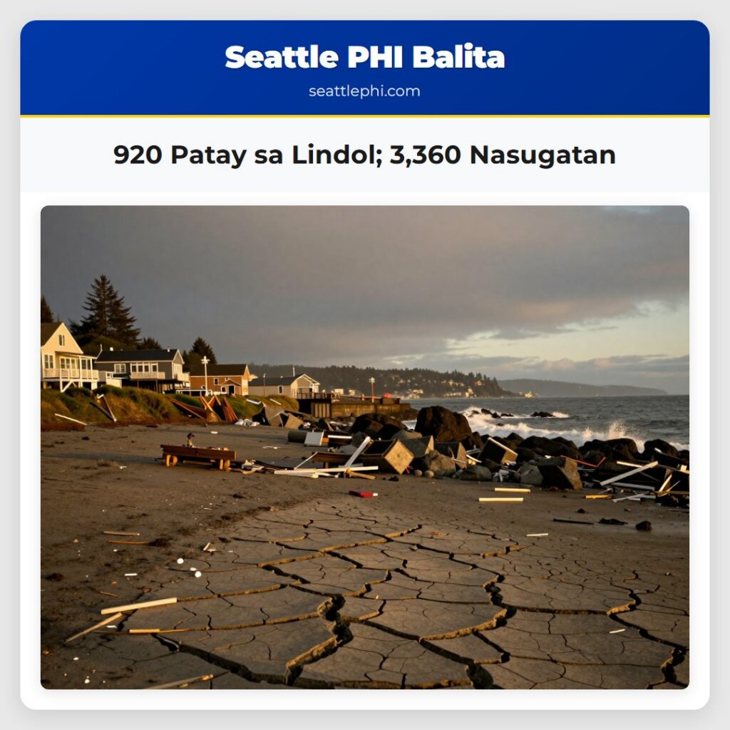 920 Patay sa Lindol; 3,360 Nasugatan