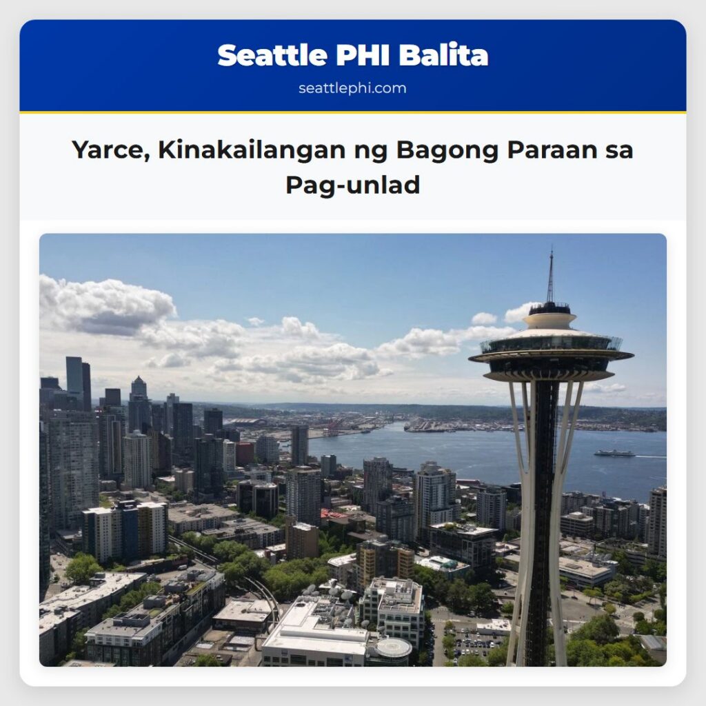 Yarce, Kinakailangan ng Bagong Paraan sa Pag-unlad