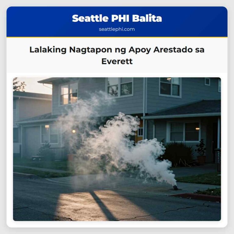 Lalaking Nagtapon ng Apoy Arestado sa Everett