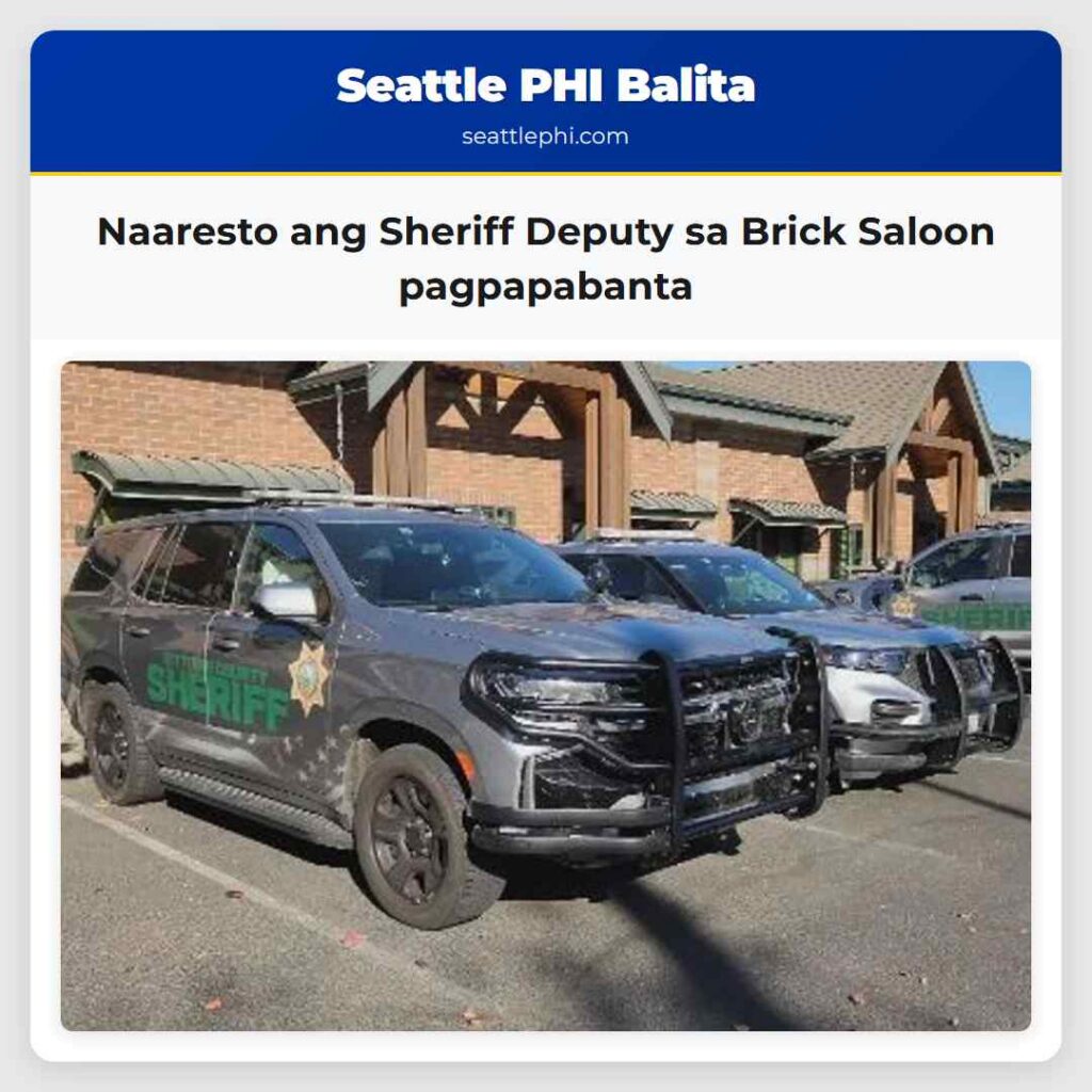 Naaresto ang Sheriff Deputy sa Brick Saloon