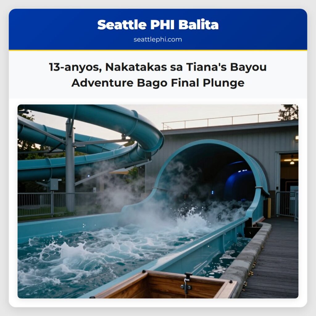 13-anyos, Nakatakas sa Tiana's Bayou Adventure