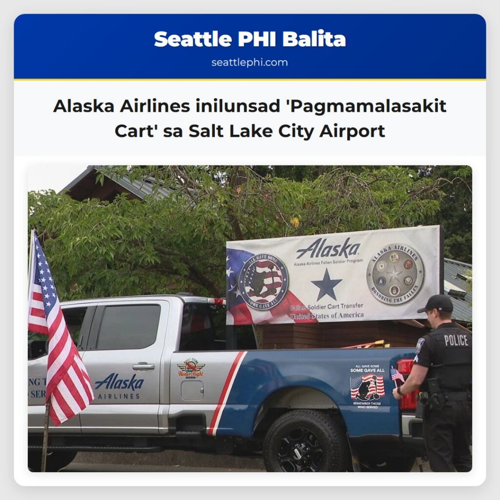 Alaska Airlines inilunsad 'Pagmamalasakit Cart'