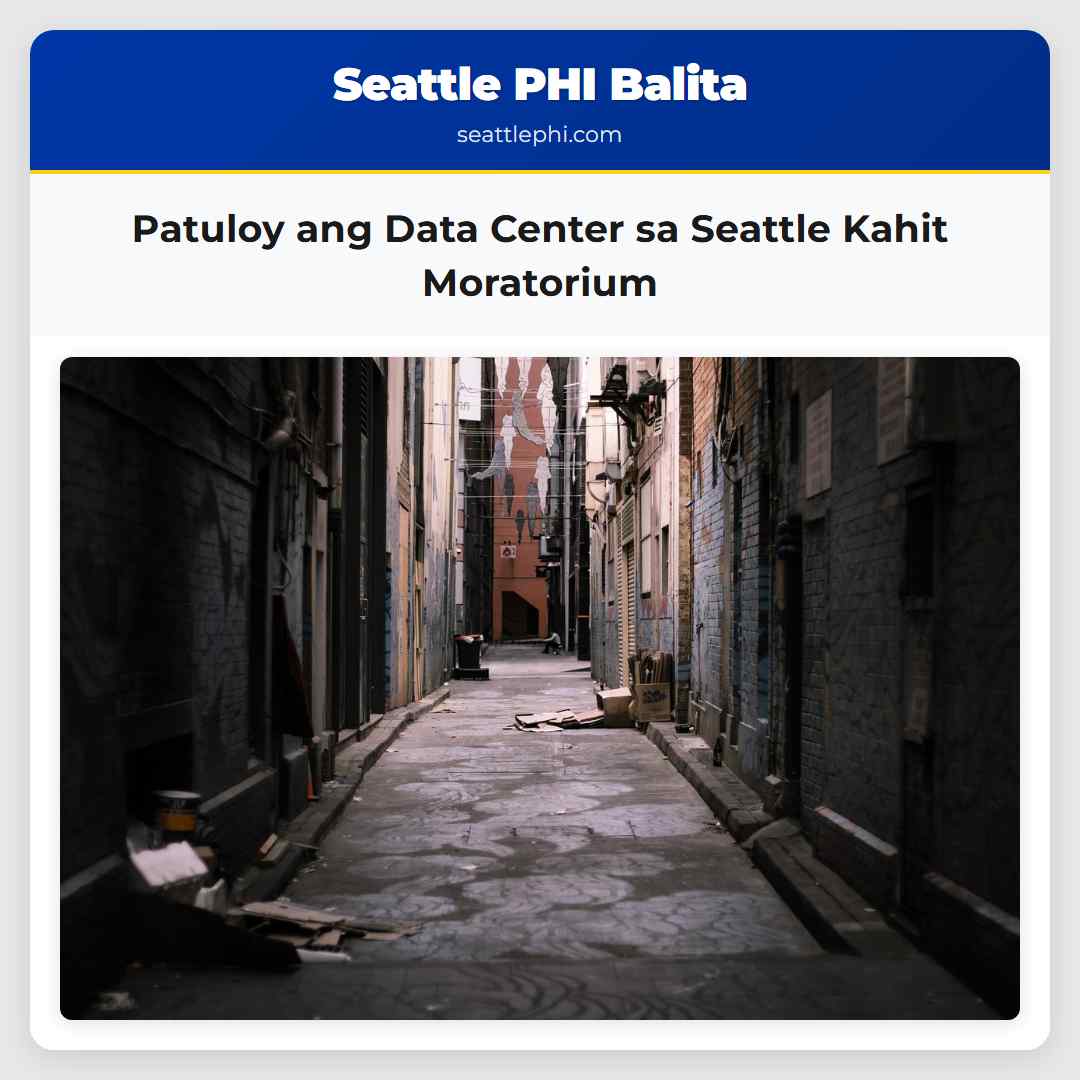 Patuloy ang Data Center sa Seattle Kahit Moratorium