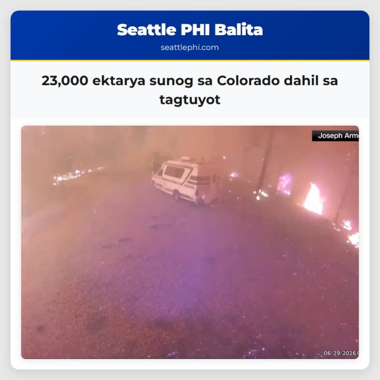 23000 ektarya sunog sa Colorado dahil sa tagtuyot