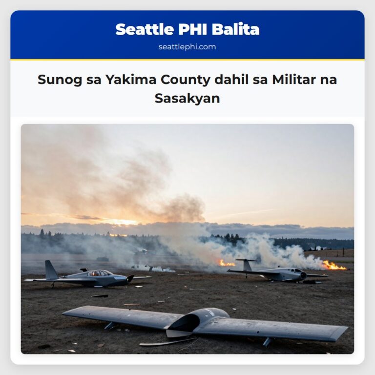 Sunog sa Yakima County dahil sa Militar na Sasakyan