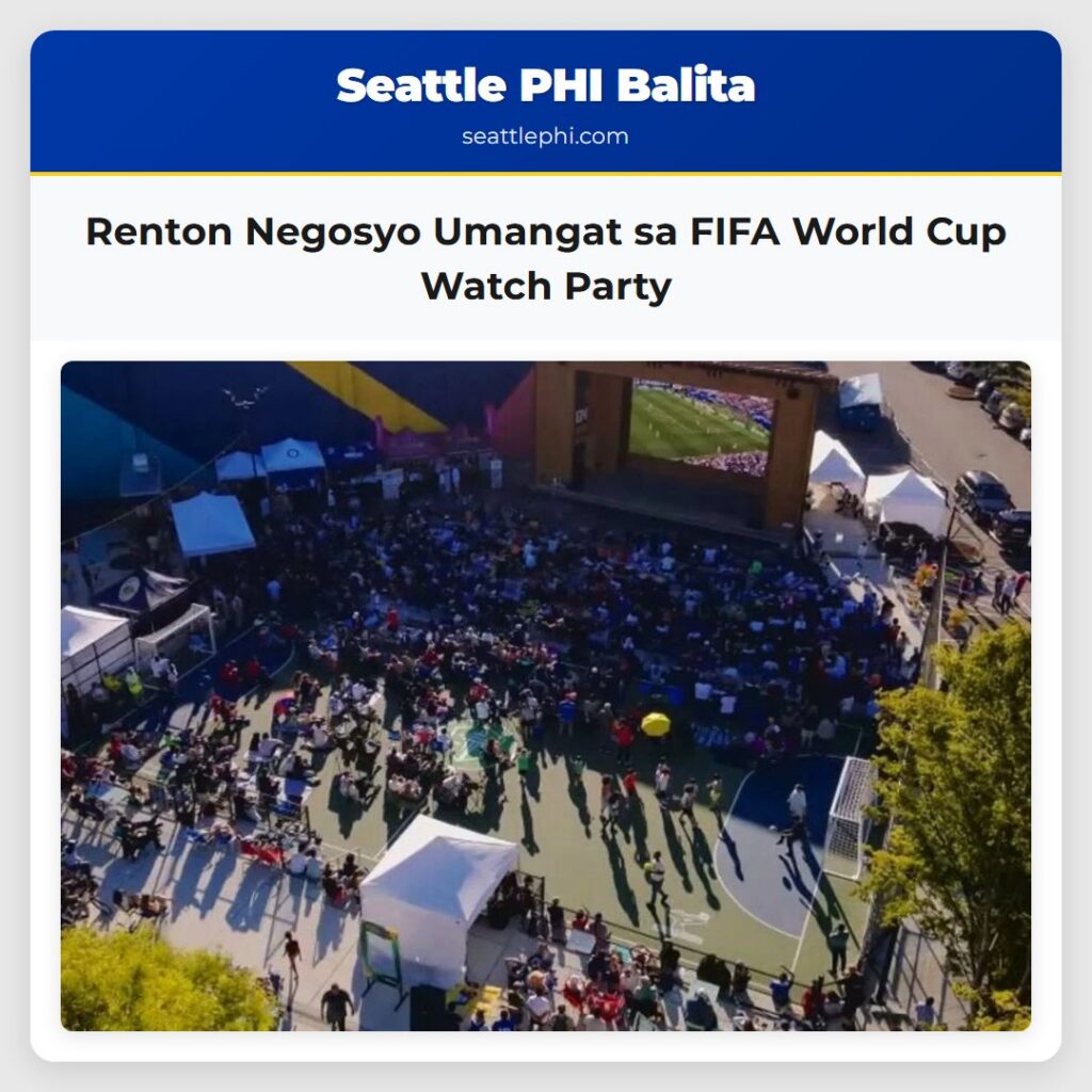 Renton Negosyo Umangat sa FIFA World Cup Watch