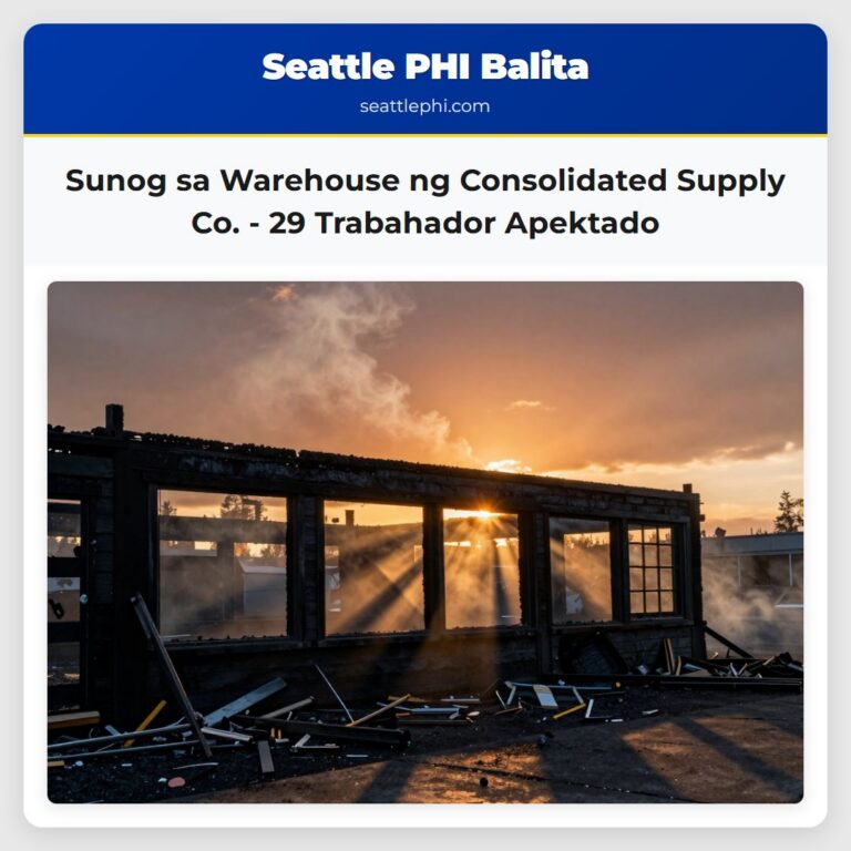 Sunog sa Warehouse ng Consolidated Supply Co. – 29 Trabahador Apektado