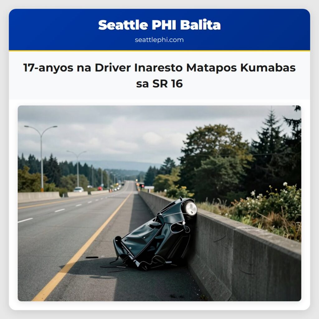 17-anyos na Driver Inaresto Matapos Kumabas sa SR