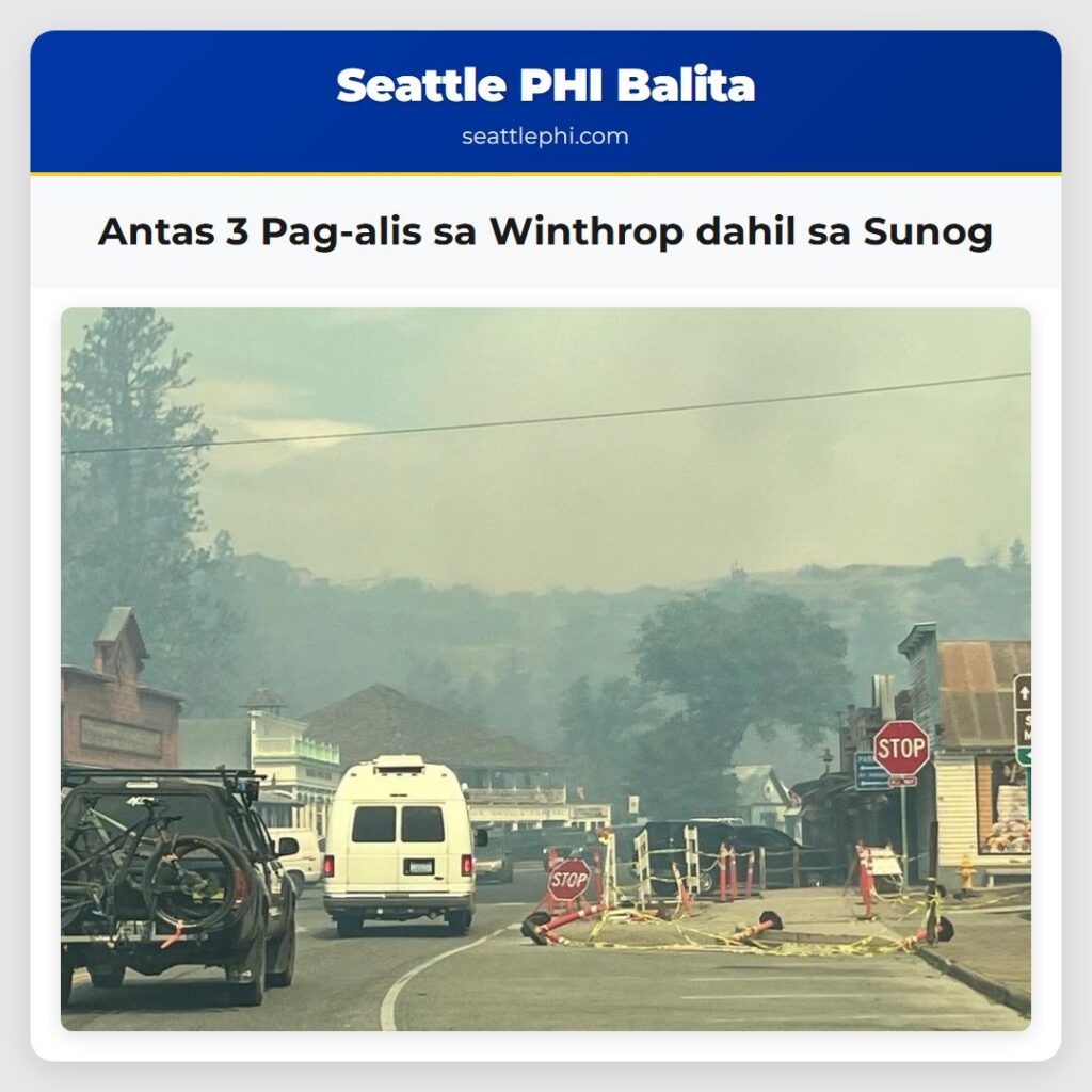 Antas 3 Pag-alis sa Winthrop dahil sa Sunog