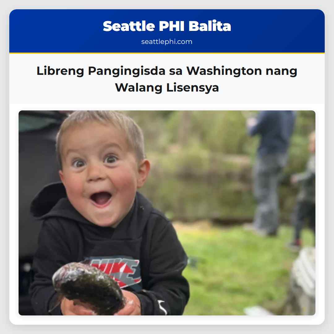 Libreng Pangingisda sa Washington nang Walang Lisensya