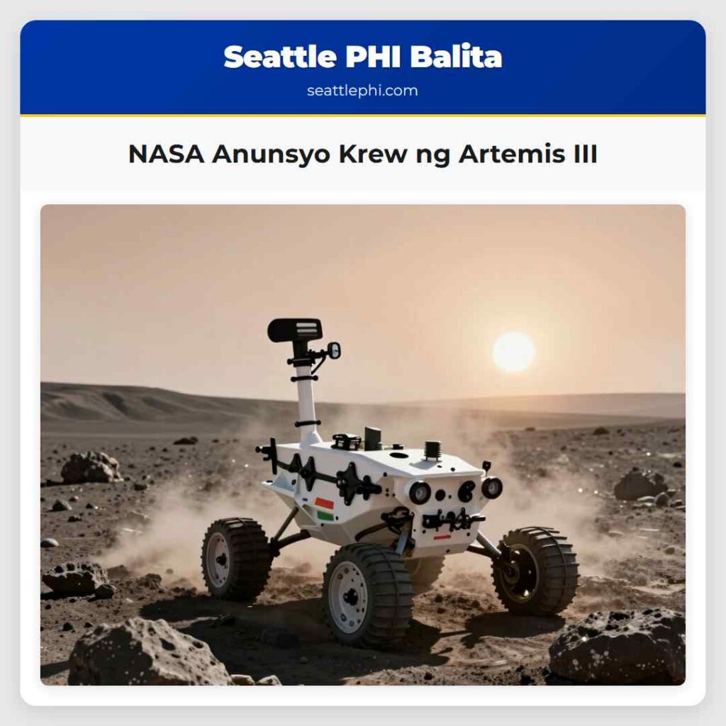 NASA Anunsyo Krew ng Artemis III