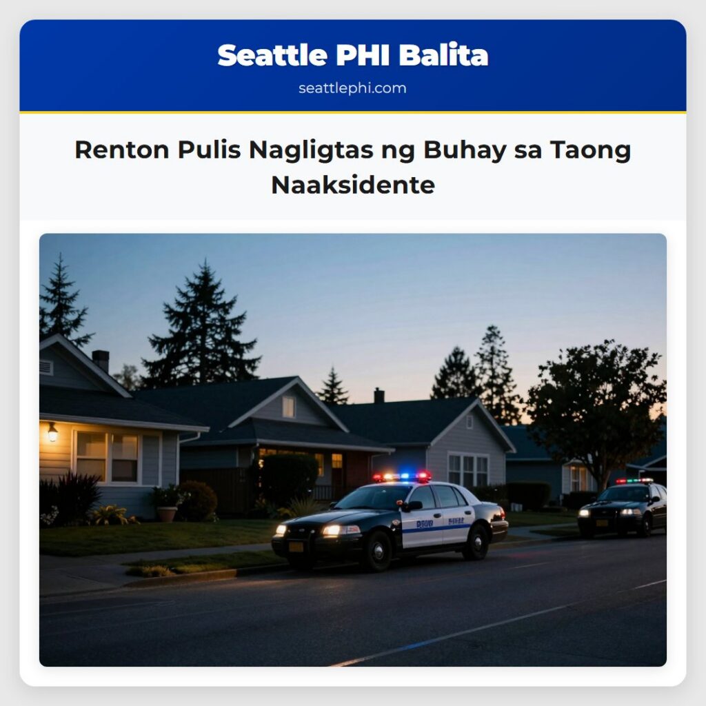 Renton Pulis Nagligtas ng Buhay sa Taong