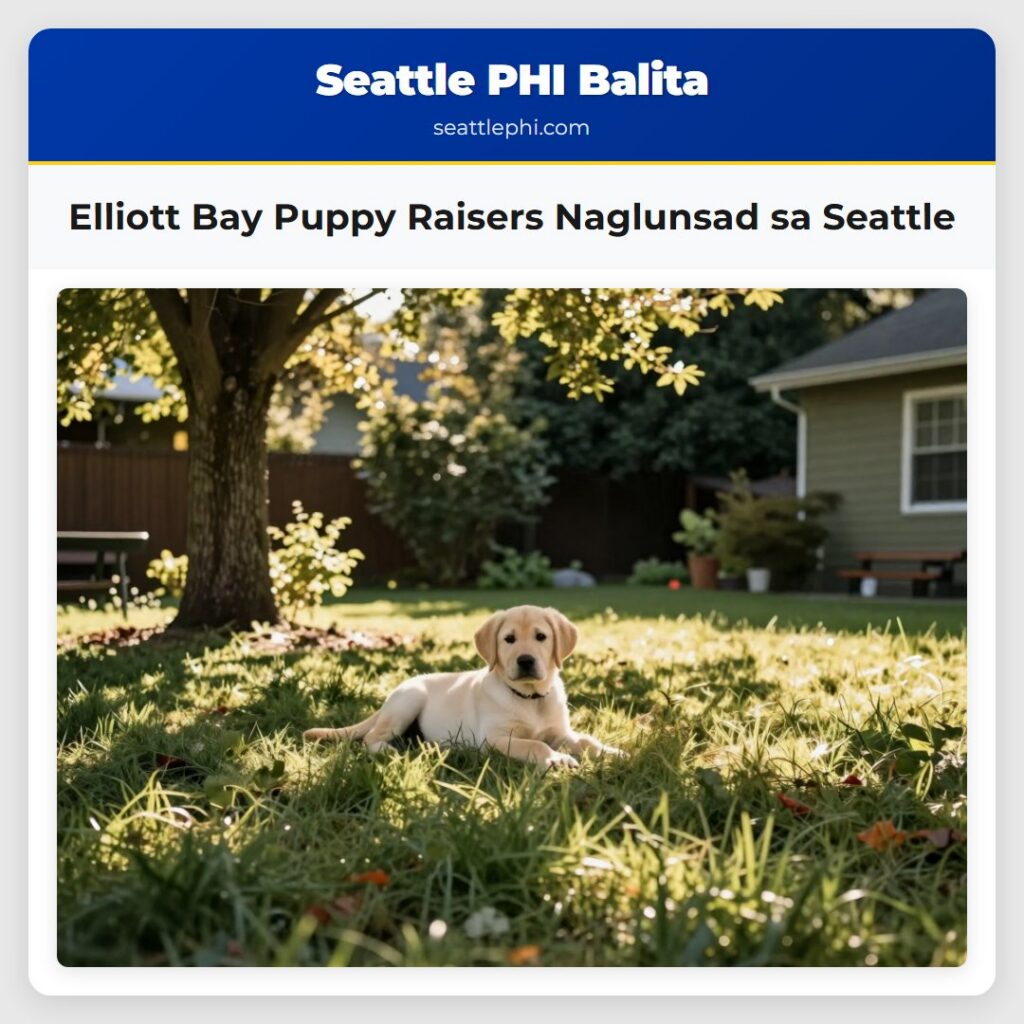 Elliott Bay Puppy Raisers Naglunsad sa Seattle