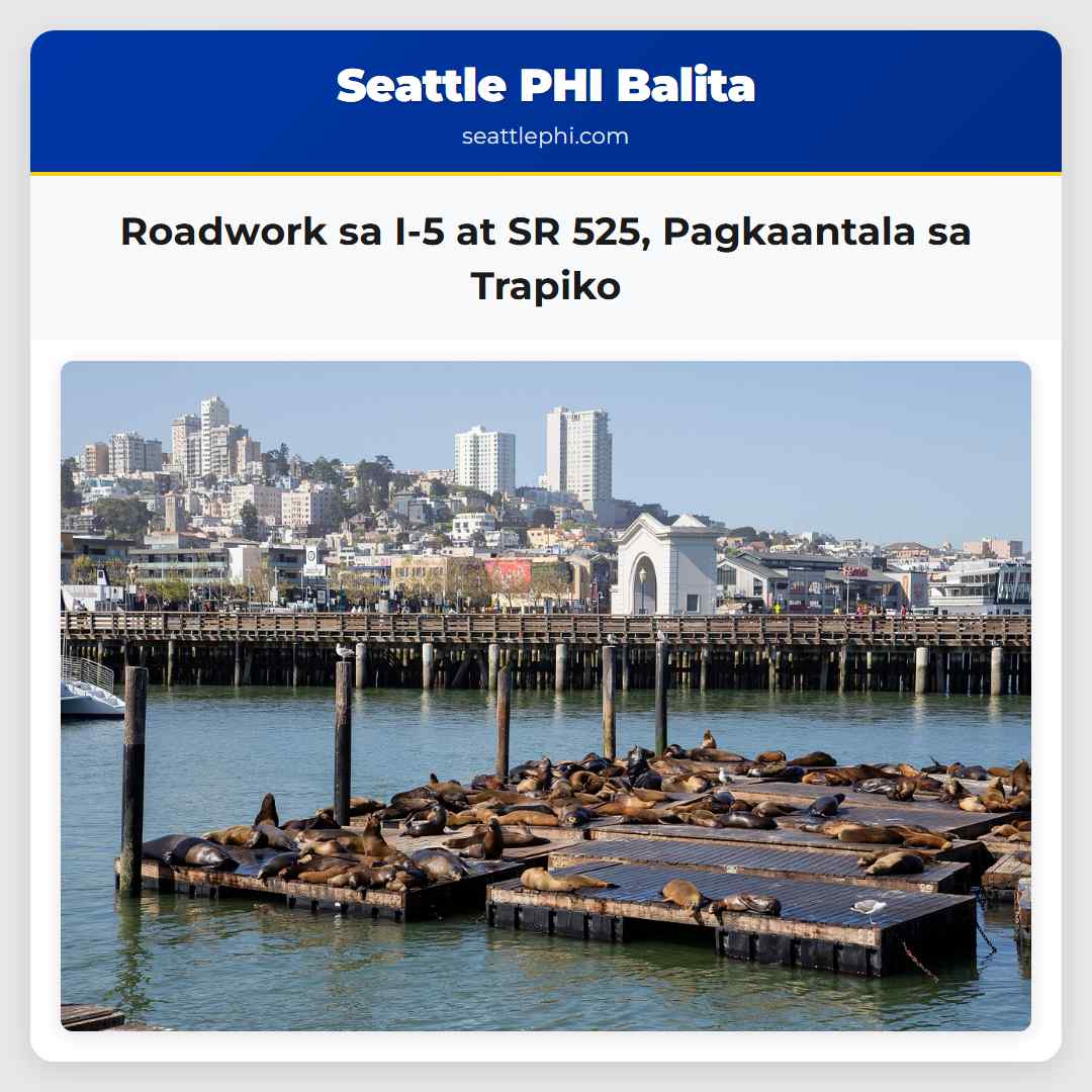 Roadwork sa I-5 at SR 525, Pagkaantala sa Trapiko