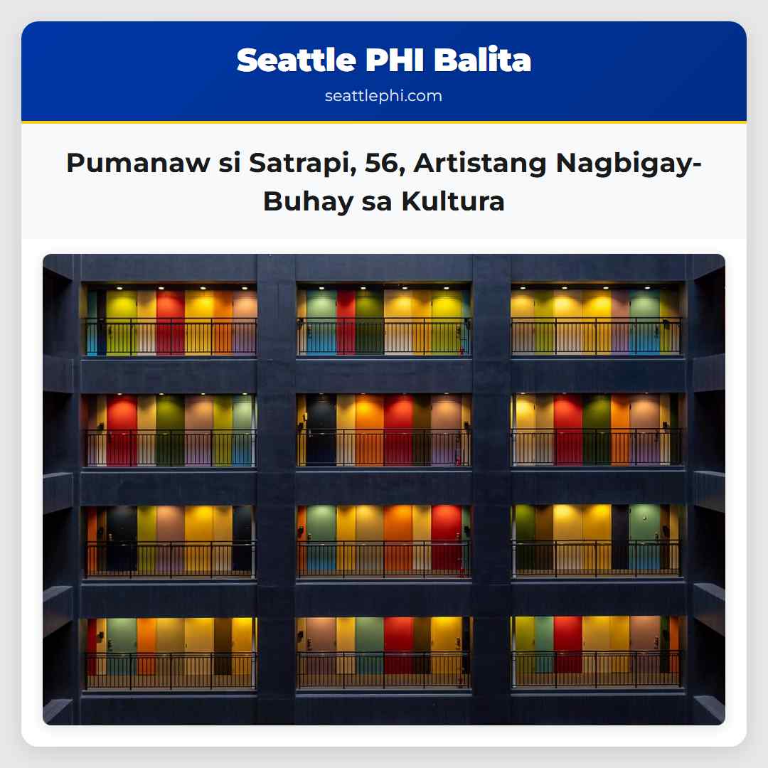 Pumanaw si Satrapi 56 Artistang Nagbigay-Buhay sa Kultura