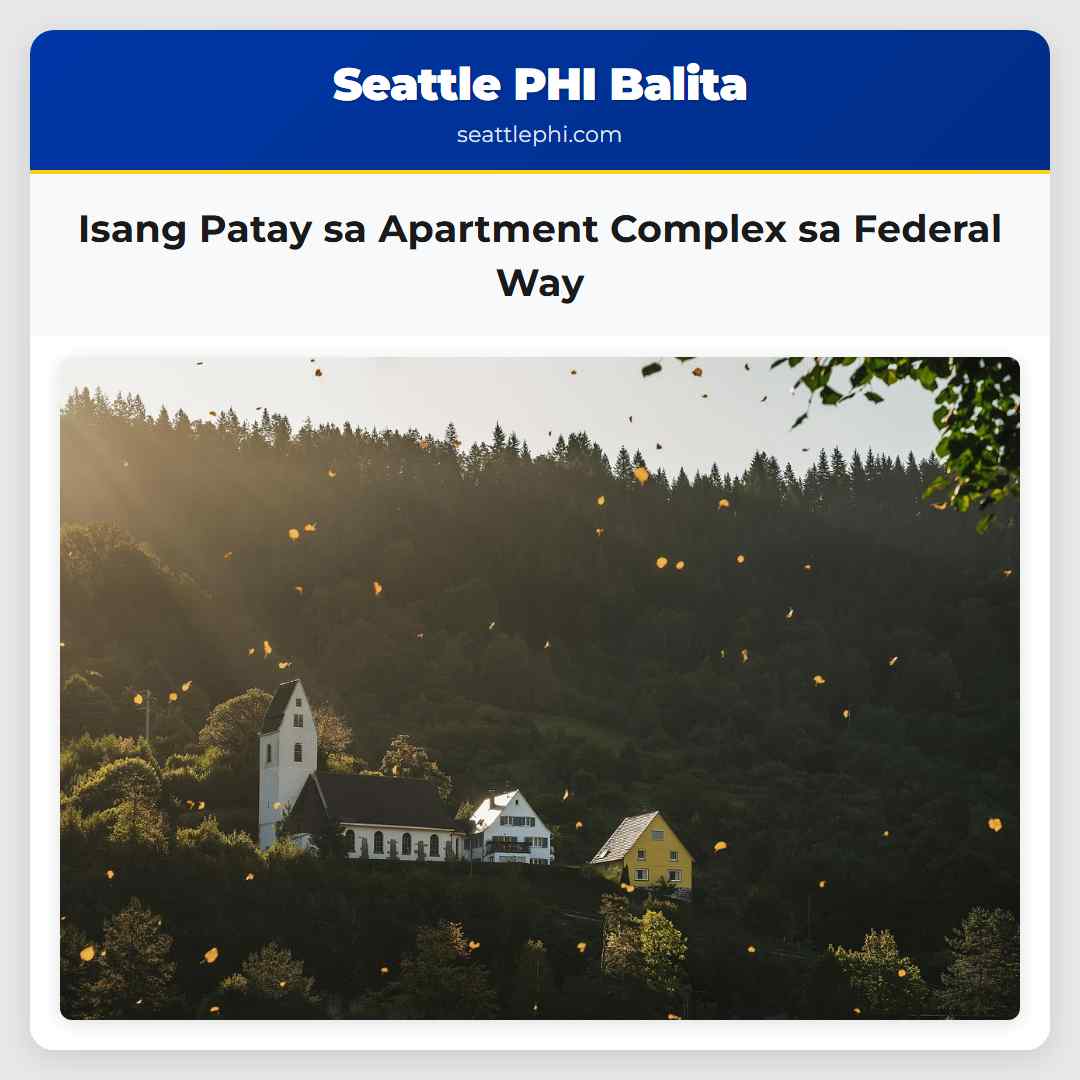 Isang Patay sa Apartment Complex sa Federal Way