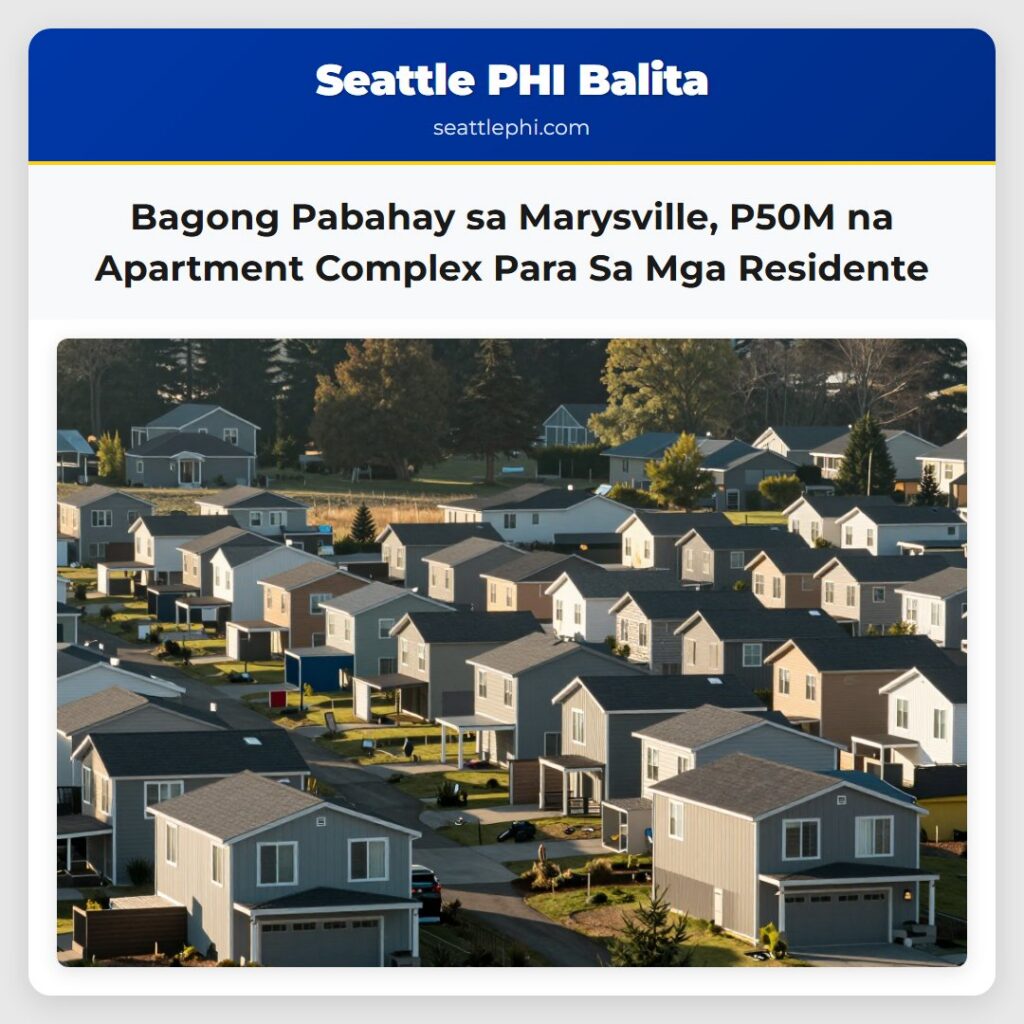 Bagong Pabahay sa Marysville, P50M na Apartment