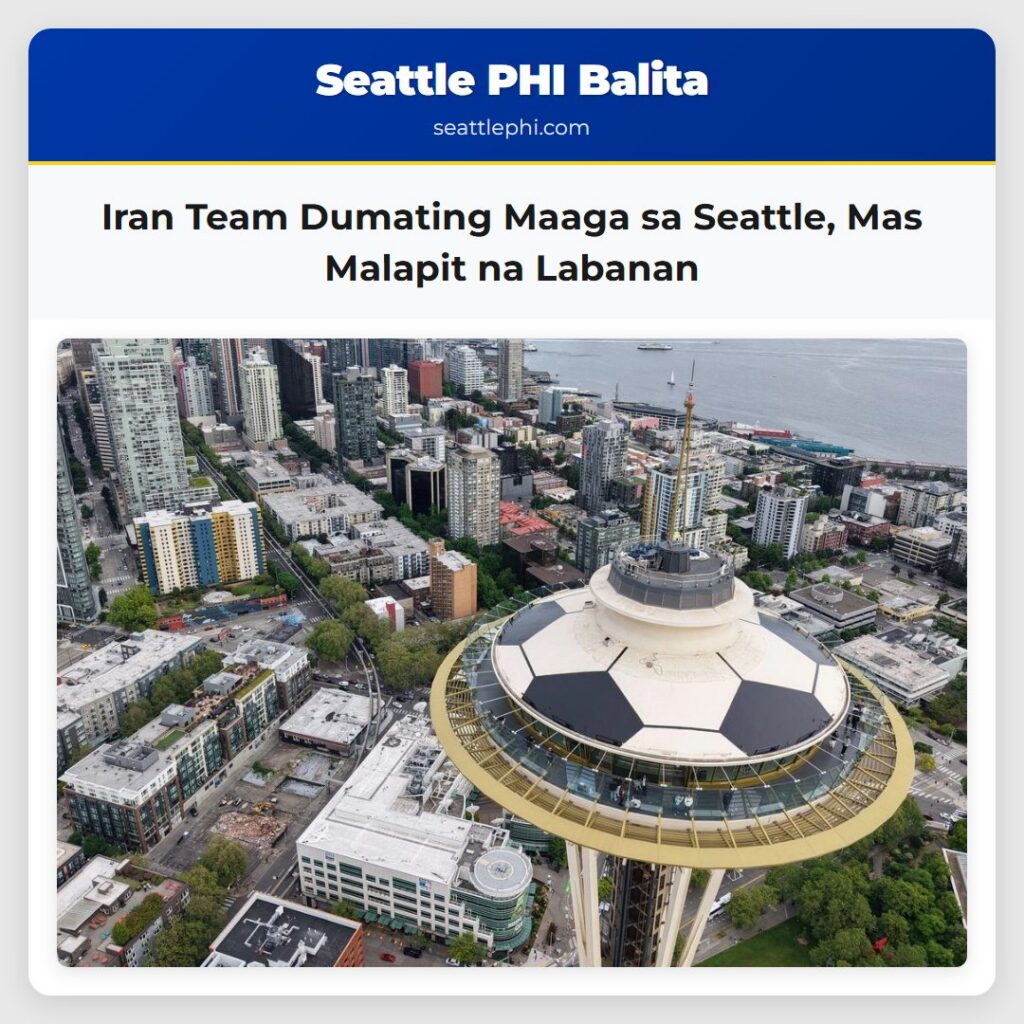 Iran Team Dumating Maaga sa Seattle, Mas Malapit