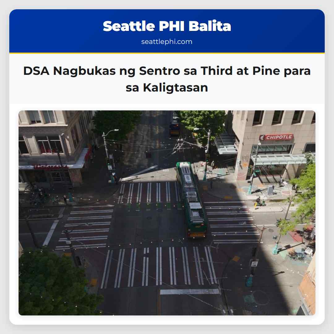 DSA Nagbukas ng Sentro sa Third at Pine para sa
