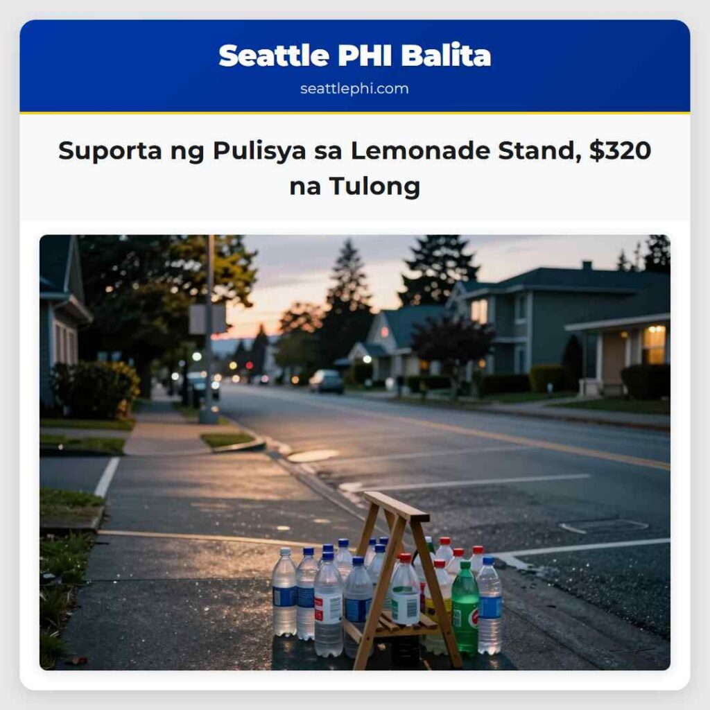 Suporta ng Pulisya sa Lemonade Stand, $320 na