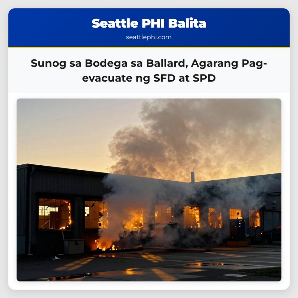 Sunog sa Bodega sa Ballard, Agarang Pag-evacuate