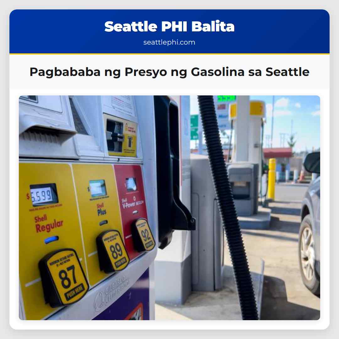 Pagbababa ng Presyo ng Gasolina sa Seattle