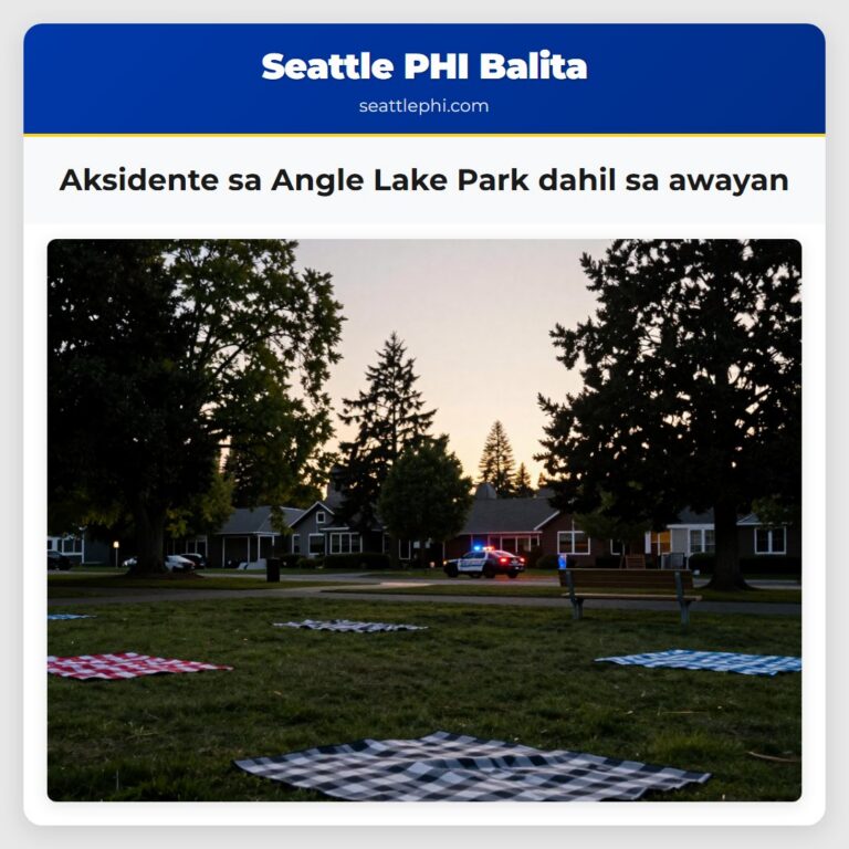 Aksidente sa Angle Lake Park dahil sa awayan