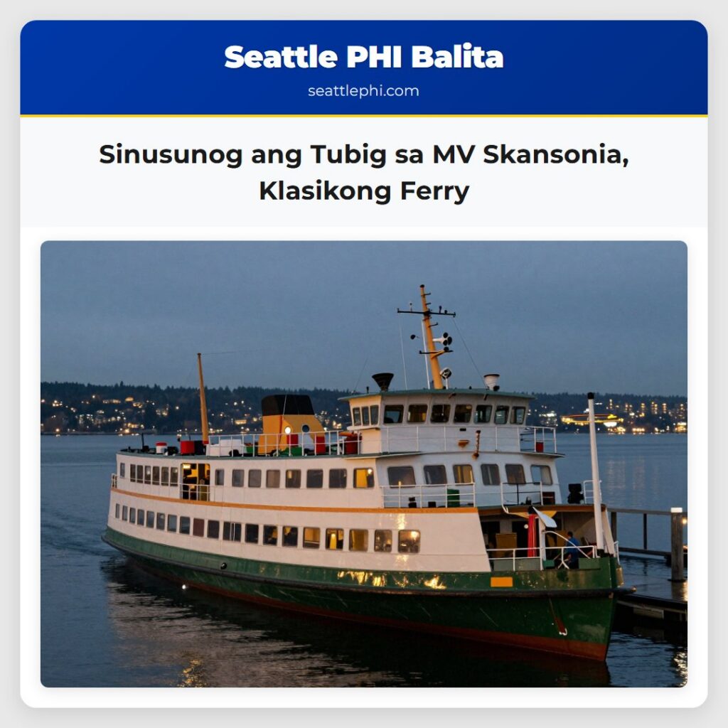 Sinusunog ang Tubig sa MV Skansonia, Klasikong