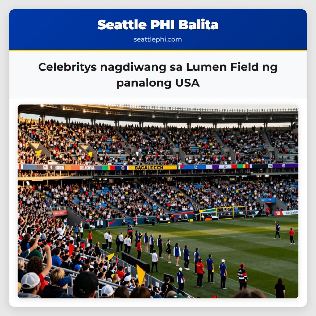 Celebritys nagdiwang sa Lumen Field ng panalong