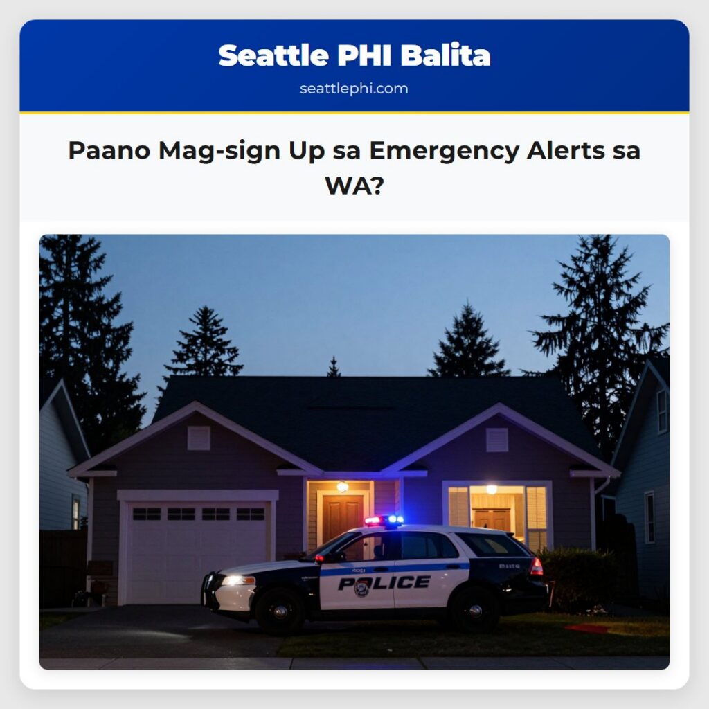 Paano Mag-sign Up sa Emergency Alerts sa WA?