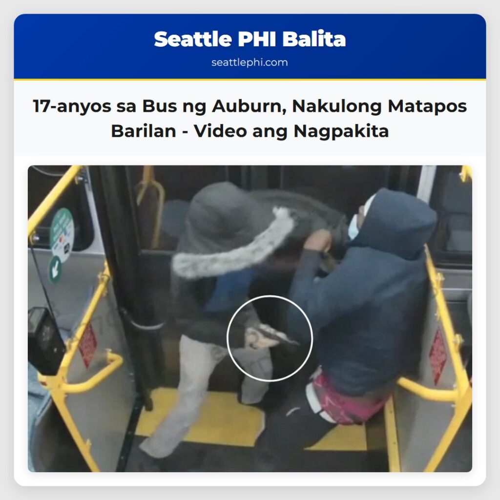 17-anyos sa Bus ng Auburn, Nakulong Matapos