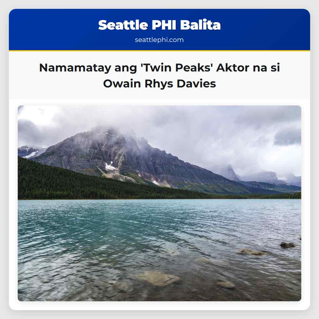Namamatay ang 'Twin Peaks' Aktor na si Owain Rhys