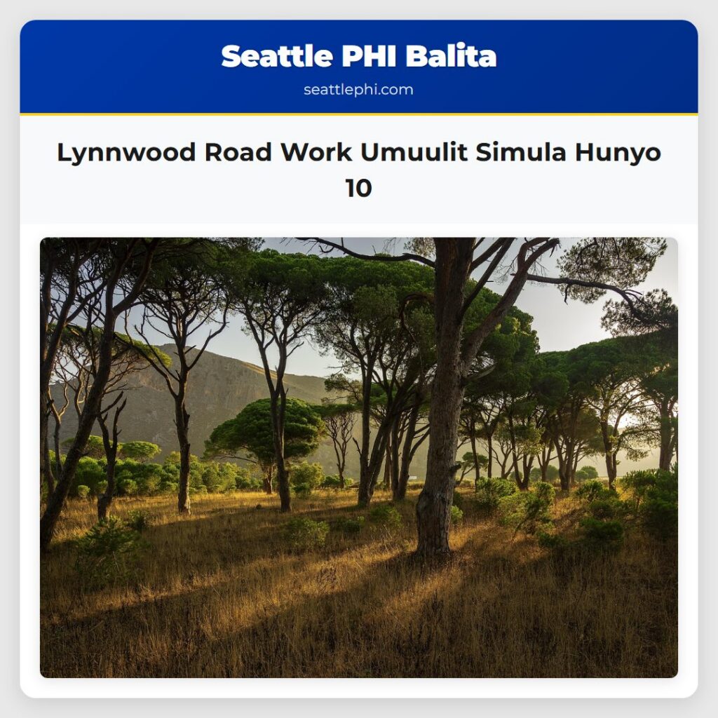 Lynnwood Road Work Umuulit Simula Hunyo 10