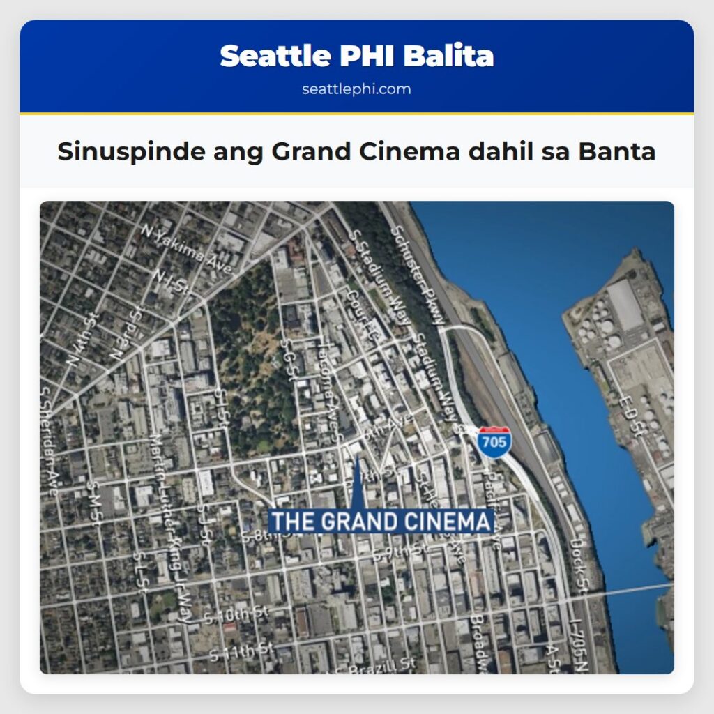 Sinuspinde ang Grand Cinema dahil sa Banta