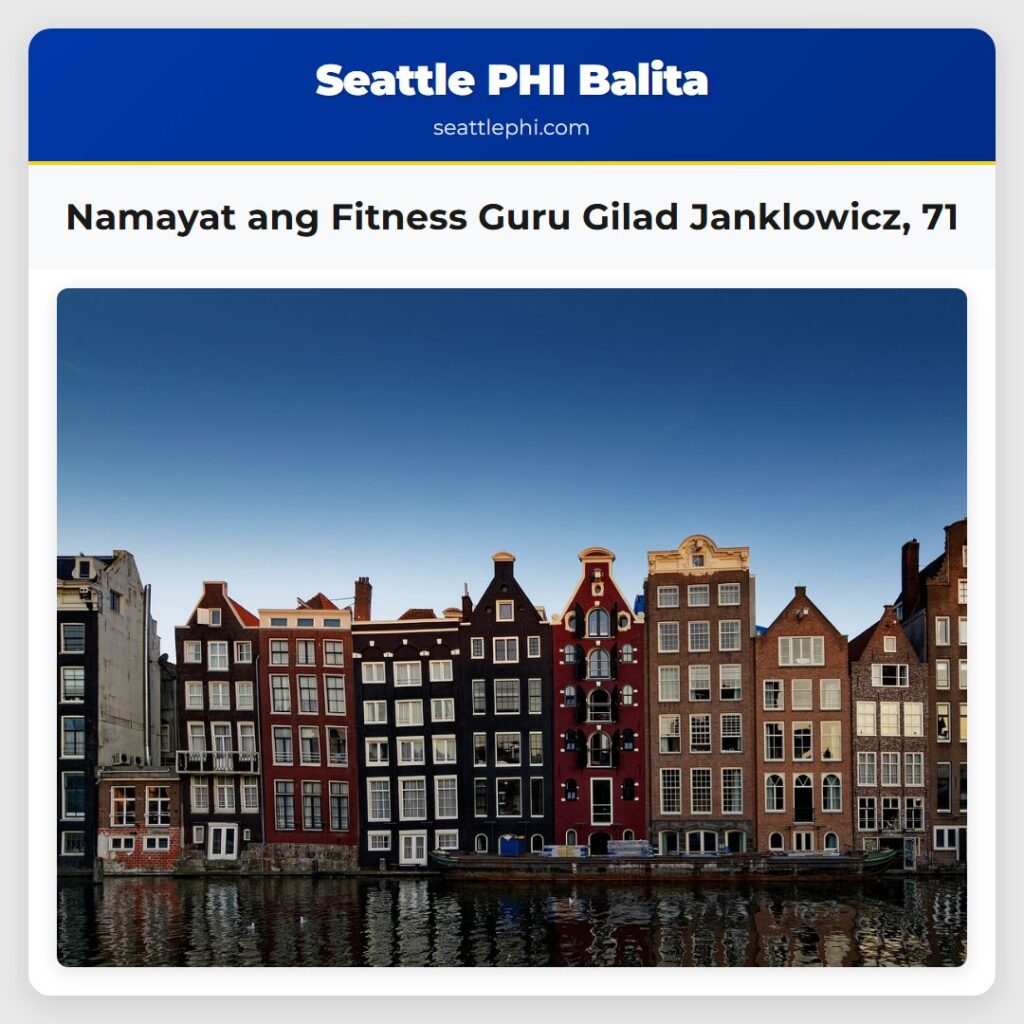 Namayat ang Fitness Guru Gilad Janklowicz, 71