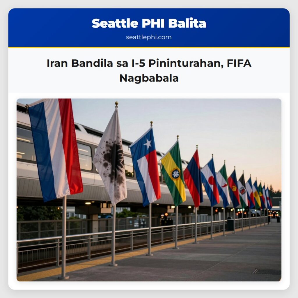 Iran Bandila sa I-5 Pininturahan, FIFA Nagbabala