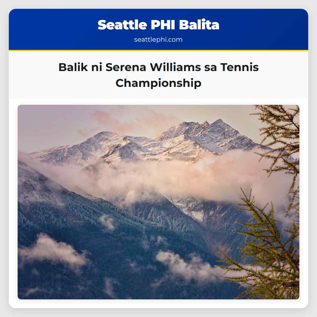 Balik ni Serena Williams sa Tennis Championship