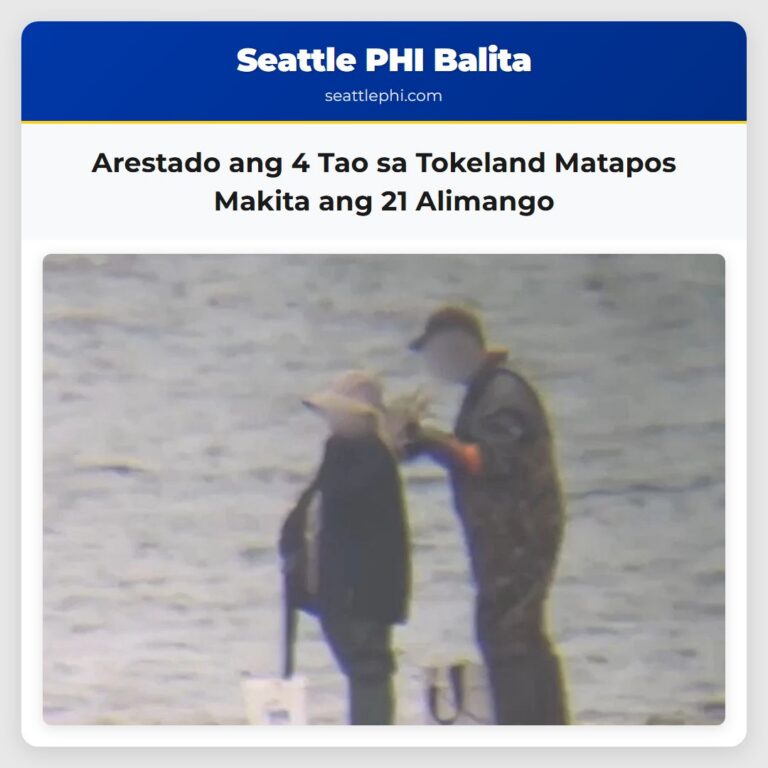 Arestado ang 4 Tao sa Tokeland Matapos Makita ang 21 Alimango