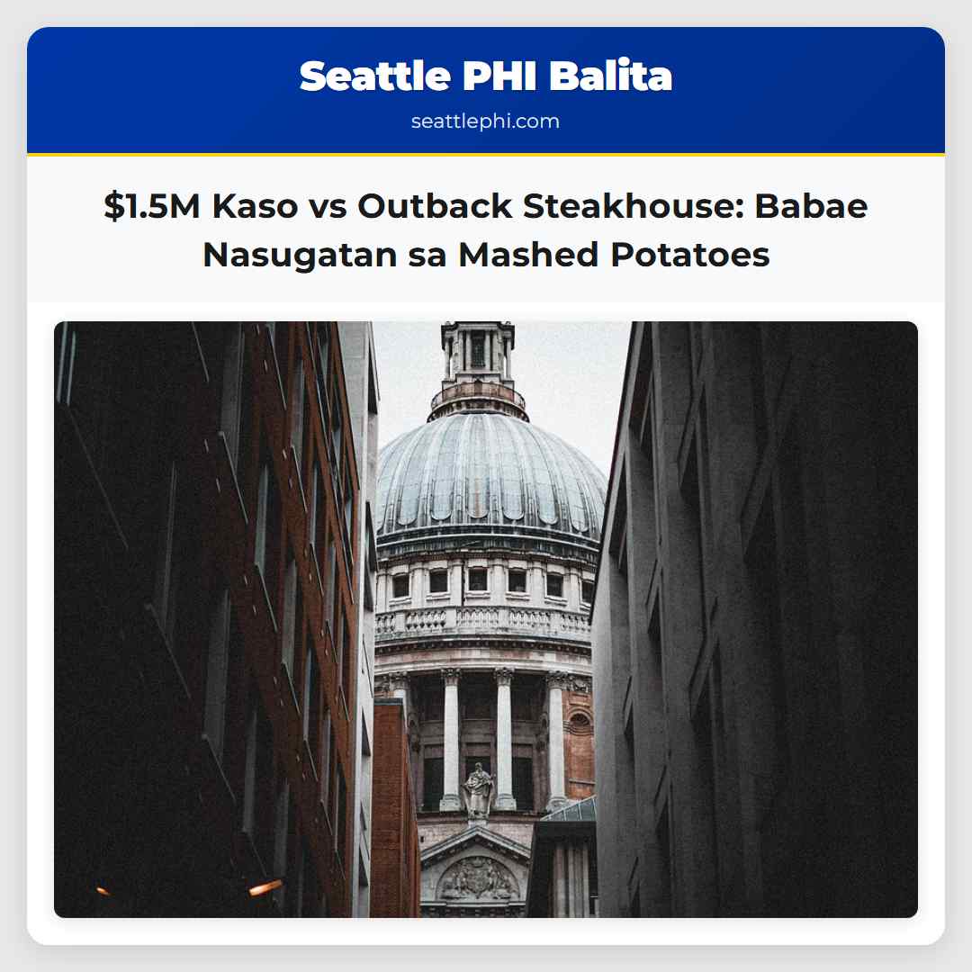 $1.5M Kaso vs Outback Steakhouse Babae Nasugatan sa Mashed Potatoes